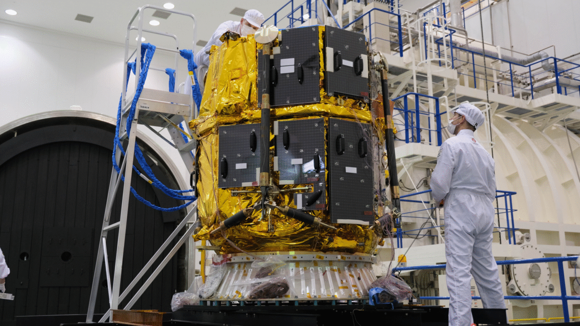Resilience lander during pre-launch preparations