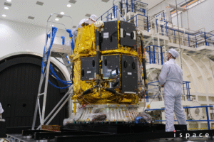 Resilience lander during pre-launch preparations