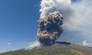 Mount Etna Erupts Sending Ash Plume Skyward