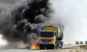 Armed Group Hijacks Oil Tankers, Abducts Seven in Bannu Amid Rising Security Concerns