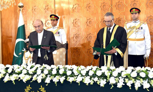 Justice Dogar, Three Others Sworn in as Permanent Chief Justices of High Courts Across Pakistan